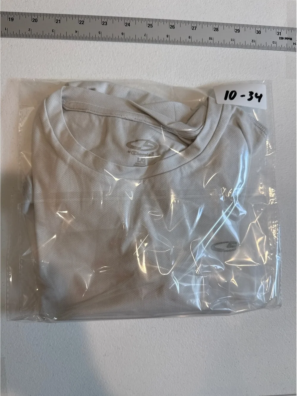 CHAMPION RUNNING ATHLETIC SHIRT WHITE SIZE LARGE - Picture 4 of 4